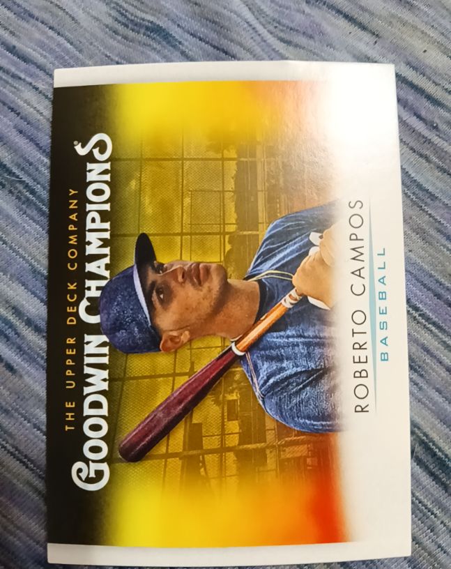 2021 Upper Deck Goodwin Champions #76 Roberto Campos — front