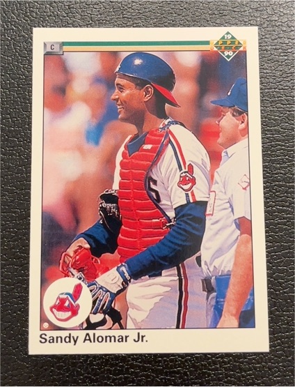 1990 Upper Deck #756 Sandy Alomar Jr. — front