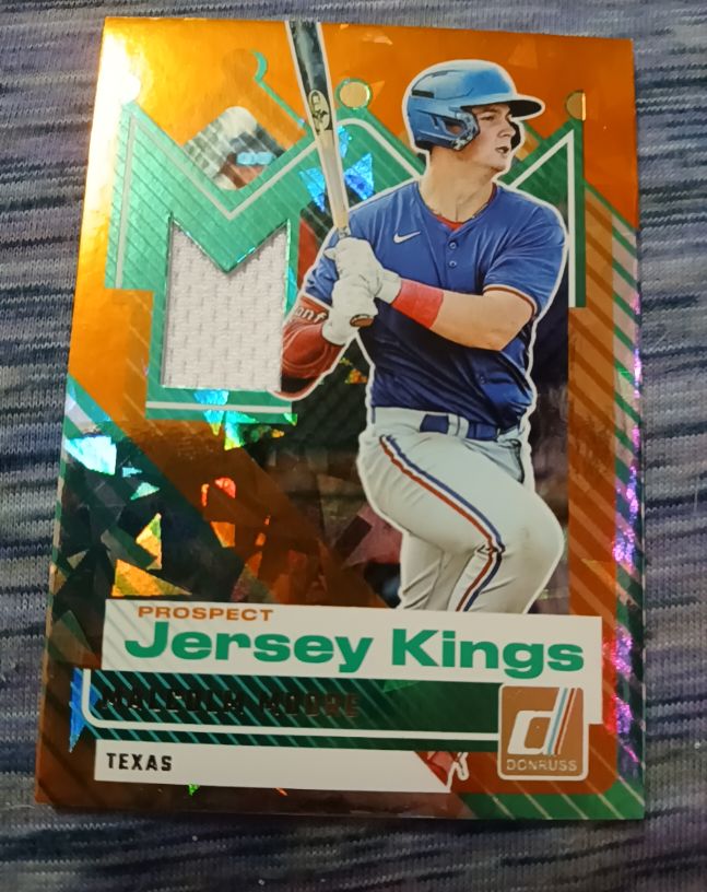 2025 Donruss #PJK-MM Malcolm Moore Jersey Kings Orange Ice — front