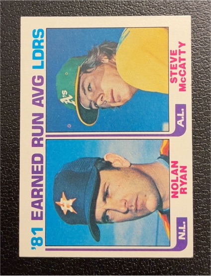 1982 Topps #167 Nolan Ryan / Steve McCatty — front