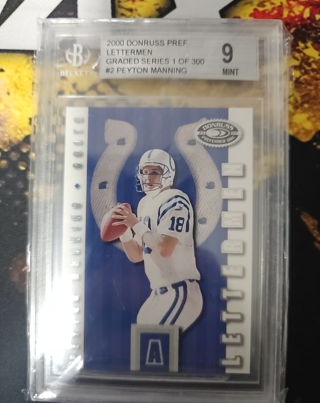 2000 Donruss Preferred Lettermen #LM01 Peyton Manning — front