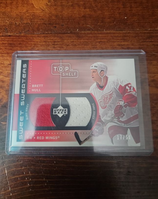 2002 Upper Deck Top Shelf Sweet Sweaters #Brett Hull — front