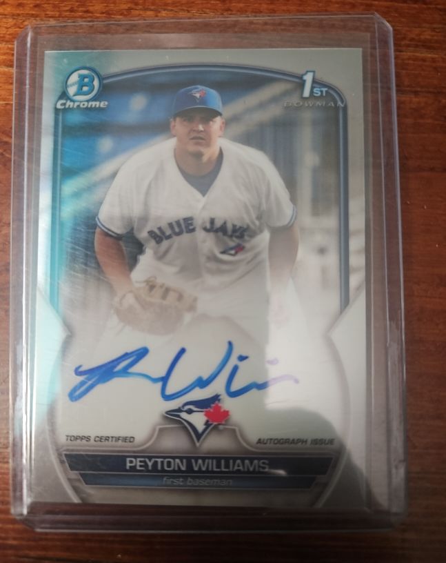 2023 Bowman Chrome #CPA-PW Peyton Williams — front
