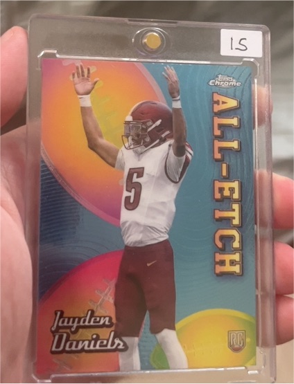 2024 Topps Chrome #CAE-JD Jayden Daniels All-Etch — front