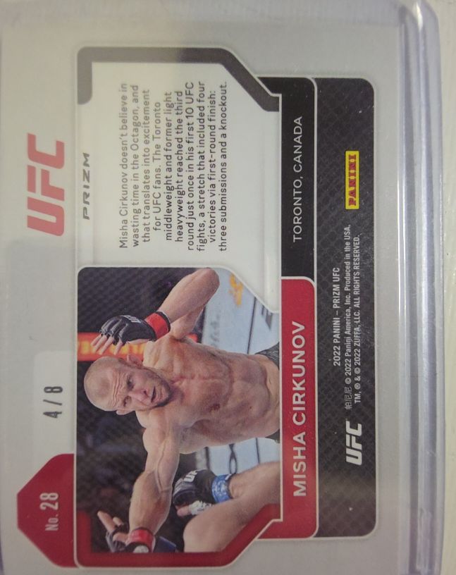 2022 Panini Prizm UFC #28 Misha Cirkunov — front