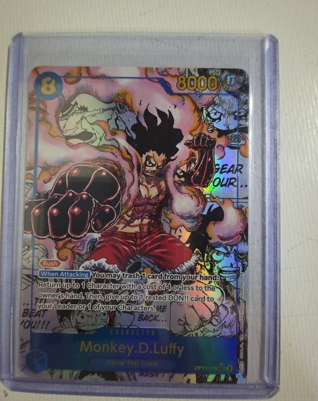2025 One Piece OP11-118 Monkey.D.Luffy Manga Alternate Art — front