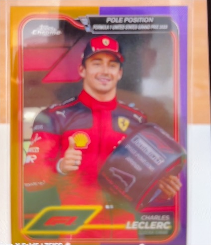 2024 Topps Chrome Formula 1 #155 Charles Leclerc Pole Position — front