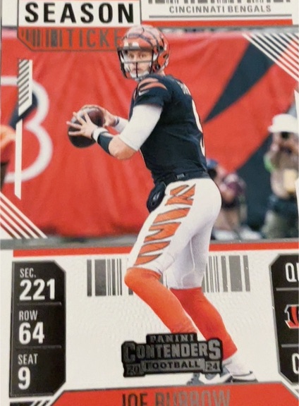 2024 Panini Contenders #20 Joe Burrow Season Ticket — front