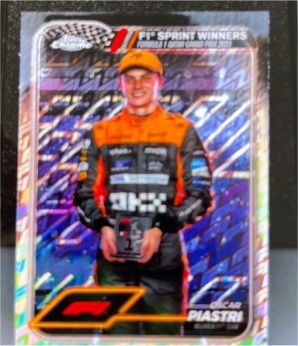 2024 Topps Chrome Formula 1 Sprint Winners #151 Oscar Piastri — front