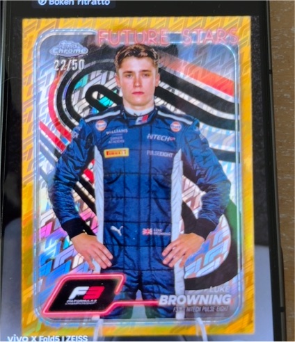 2024 Topps Chrome Formula 1 #55 Luke Browning — front