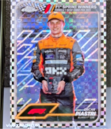 2024 Topps Chrome Formula 1 Sprint Winners #151 Oscar Piastri — front