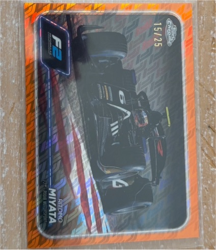 2024 Topps Chrome Formula 1 F2 #15 Ritomo Miyata — front
