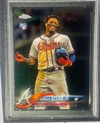 2018 Topps Chrome Update #HMT25 Ronald Acuna Jr. RC — front