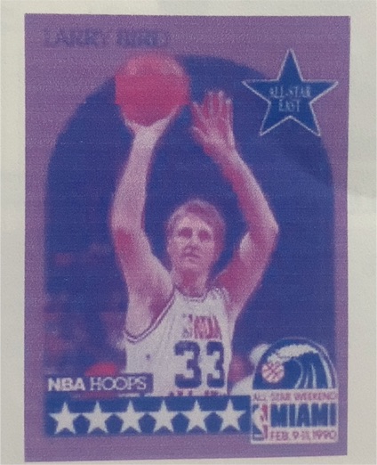 1990-91 NBA Hoops #2 Larry Bird — front