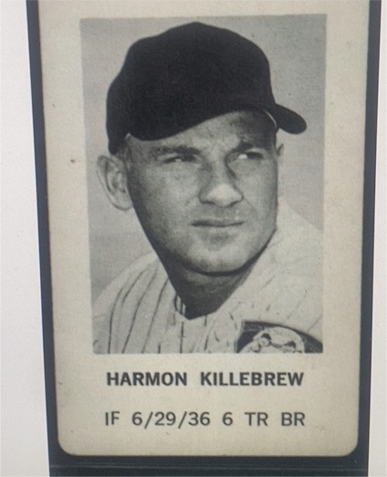 1970 Milton Bradley Harmon Killebrew Minnesota Twins — front