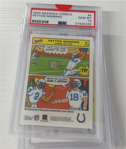 2005 Topps Bazooka Comics #5 Peyton Manning — front