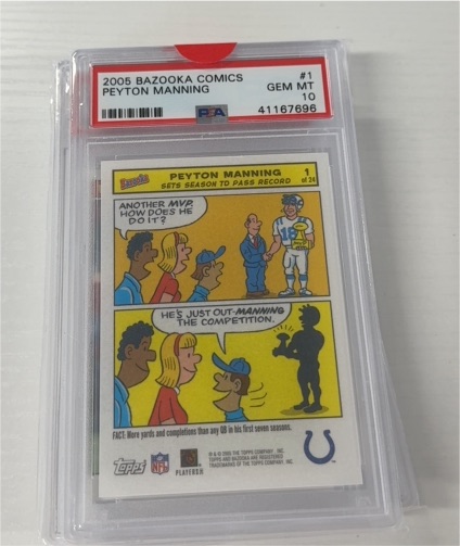 2005 Bazooka Comics #1 Peyton Manning — front