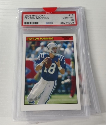 2005 Topps Bazooka #18 Peyton Manning — front