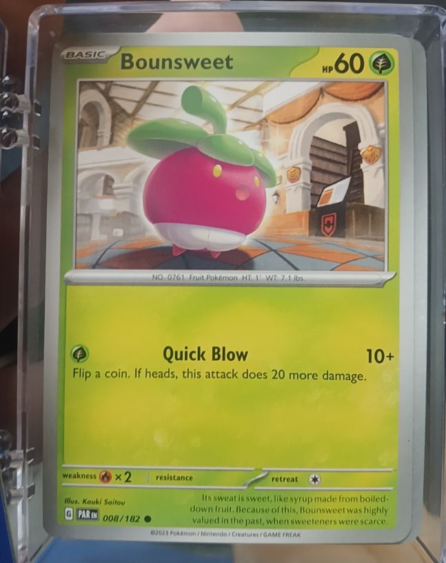 2023 Pokémon Paradox Rift #008 Bounsweet — front