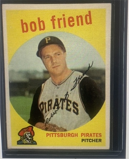 1959 Topps #460 Bob Friend — front