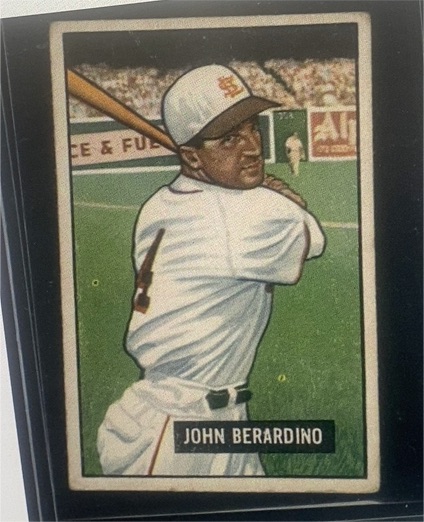 1951 Bowman #245 John Berardino — front