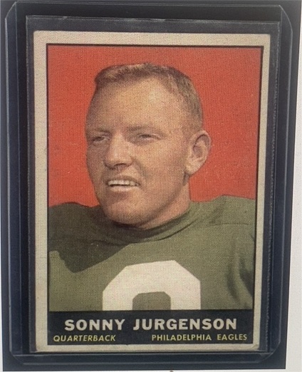 1961 Topps #95 Sonny Jurgenson — front