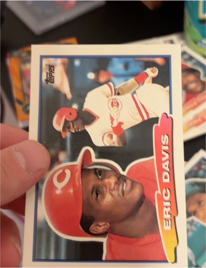 1988 Topps Big #20 Eric Davis — front
