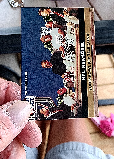 1991 Pro Set #349 Super Bowl XXV Tele-Clinic — front