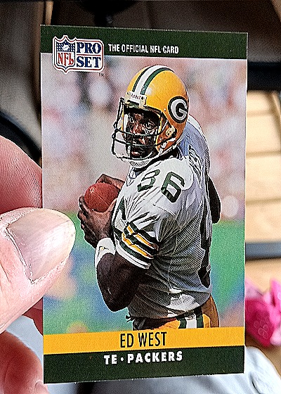 1990 Pro Set #115 Ed West — front