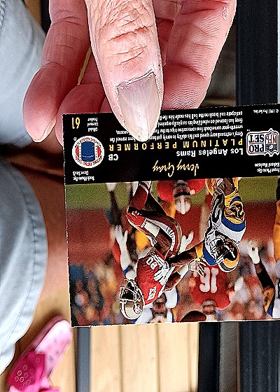 1991 Pro Set #61 Jerry Gray — back