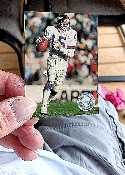 1991 Pro Set Platinum #79 Jeff Hostetler — front