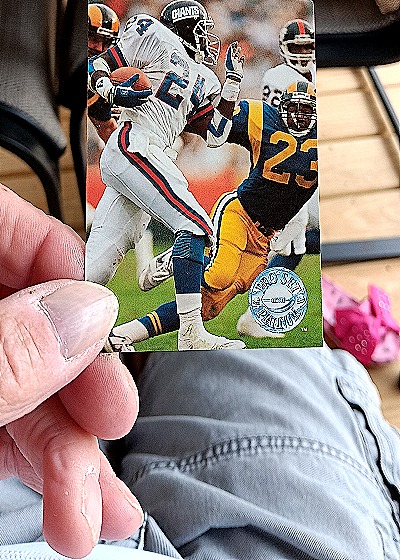 1991 Pro Set Platinum #80 Ottis Anderson — front