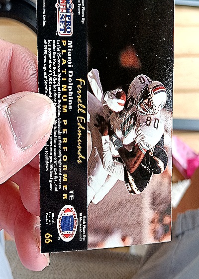 1991 Pro Set Platinum #66 Ferrell Edmunds — back