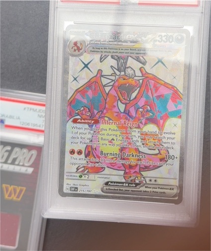 2023 Pokémon TCG Obsidian Flames Charizard EX 215/197 — front
