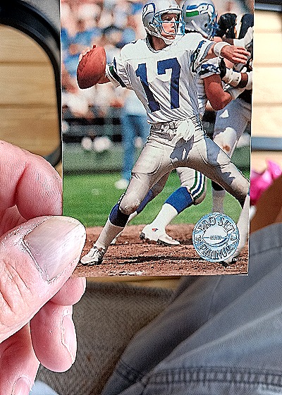 1991 Pro Set Platinum #112 Dave Krieg — front