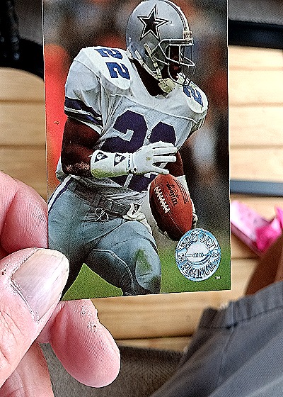 1991 Pro Set Platinum #25 Emmitt Smith — front