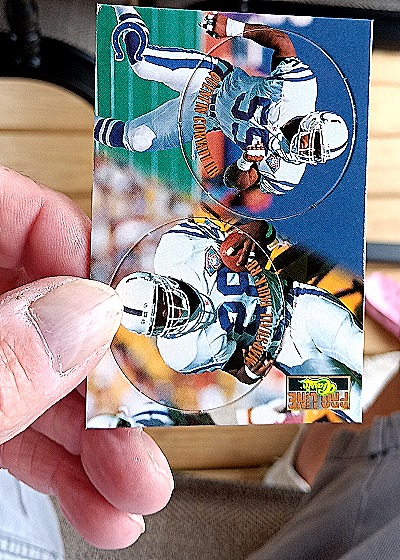 1995 Pro Line Caps #C-13 Quentin Coryatt / Marshall Faulk — front