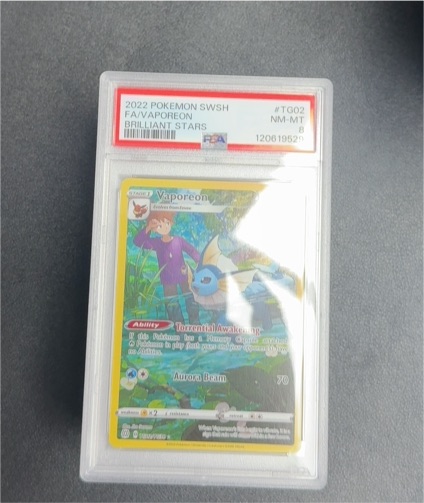 2022 Pokémon SWSH #TG02 Vaporeon — front