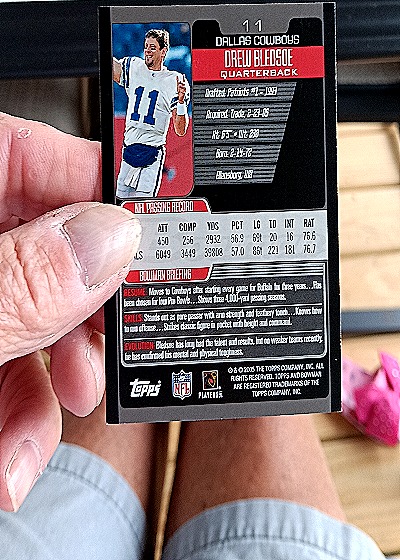 2005 Bowman #11 Drew Bledsoe — back