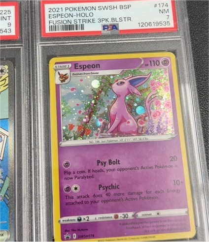 2021 Pokemon SWSH BSP #174 Espeon Holo Fusion Strike Black Star Promo — front