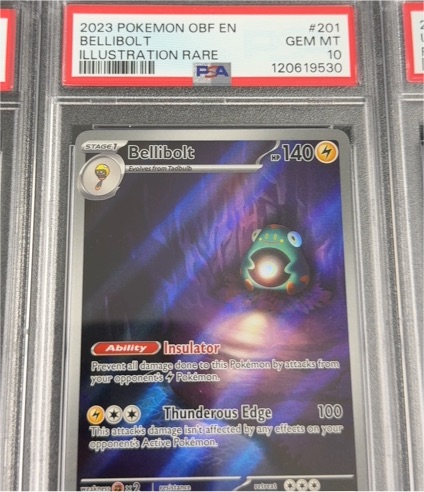 2023 Pokemon Obsidian Flames #201 Bellibolt Illustration Rare — front