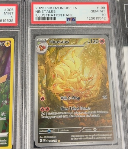 2023 Pokémon OBF #199 Ninetales Illustration Rare — front