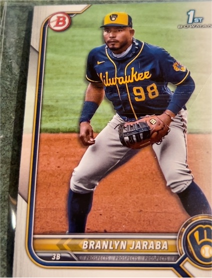 2022 Bowman 1st Prospects #BP-15 Branlyn Jaraba — front