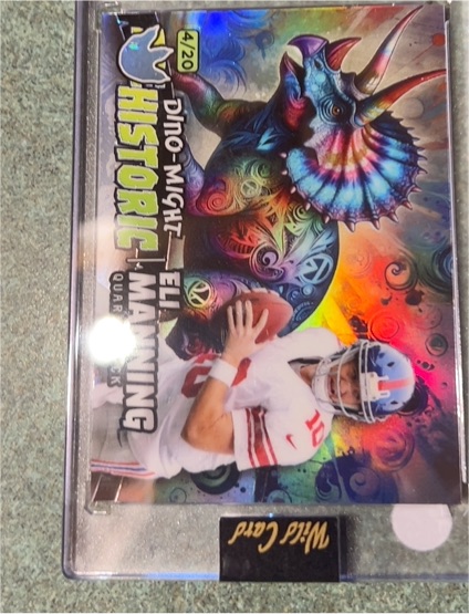 2024 Wild Card Dino-Might Pre Historic #4/20 Eli Manning — front