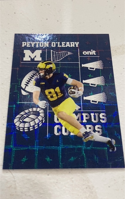 2025 Onit Michigan Wolverines Football Peyton O'Leary Campus Colors — front