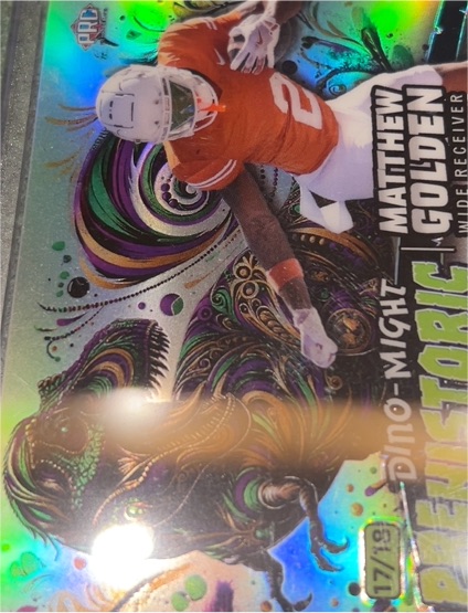 2024 Wild Card Dino-Might Pre Historic #7 Matthew Golden — front