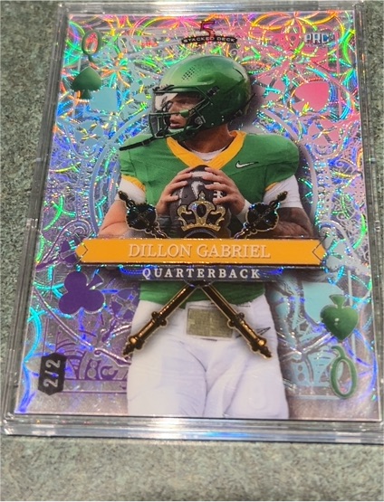 2023 Wild Card 5 Card Draw Stacked Deck #2 Dillon Gabriel — front