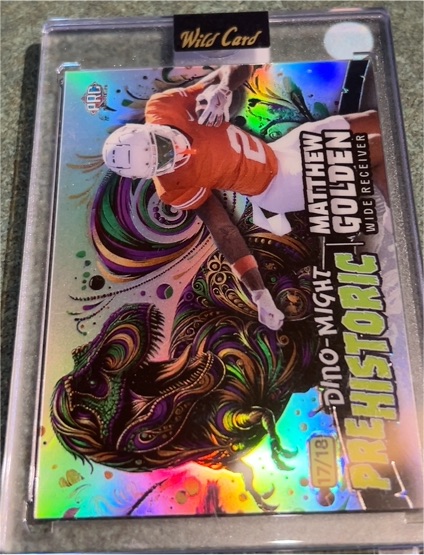 2024 Wild Card Dino-Might Prehistoric #7 Matthew Golden — front