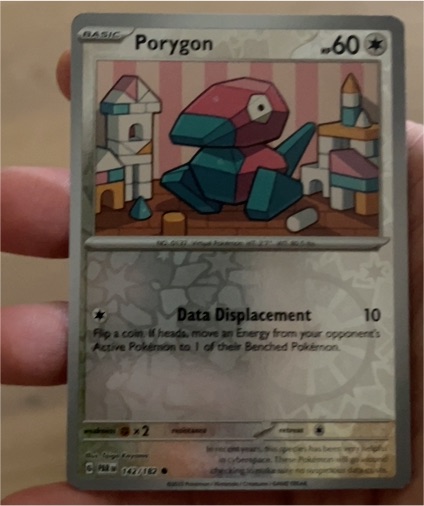 2023 Pokémon SV04: Paradox Rift #142 Porygon — front