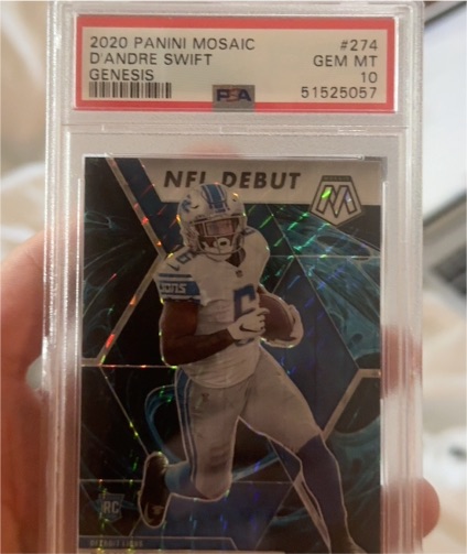 2020 Panini Mosaic #274 D'Andre Swift Genesis — front